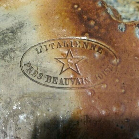 Vintage Tiger Head Detailed Ceramic Planter Made in Italy Vintage MCM Signed - Picture 11 of 12